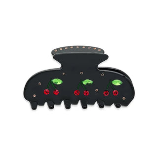 Cherry Hair Clip - Black - Boutique Bella BellaHair Clip