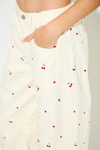 Cherry Print Pants - Boutique Bella BellaPants