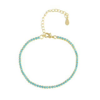 Chloe Tennis Bracelet Turquoise - Boutique Bella BellaBracelet