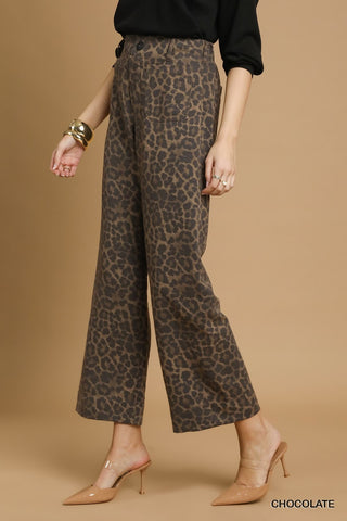Choco Leopard Denim Jeans - Boutique Bella Bellapants