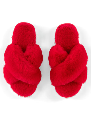 Christina Red Slippers - Boutique Bella Bellaslippers