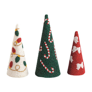 Christmas Bead Cone Tree - Assorted Sizes - Boutique Bella BellaChristmas Decor