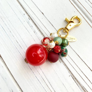 Christmas Bulb Bag Charm - Boutique Bella BellaKey Chain