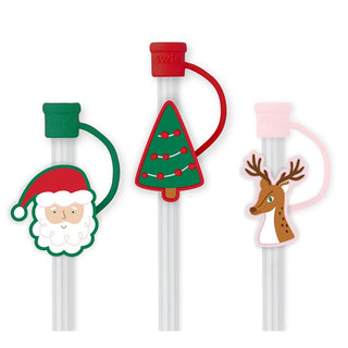 Christmas Cameos Straw Topper Set - Boutique Bella BellaStraw Topper