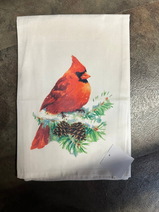 Christmas Cardinal Tea Towel - Boutique Bella BellaTea Towel