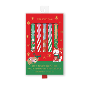 Christmas Dog Gel Pen Set - Boutique Bella Bellapens