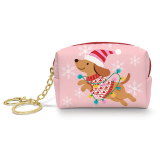 Christmas Dog Key Chain Pouch - Boutique Bella BellaKeychain
