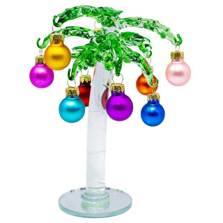 Christmas in Paradise Glass Palm Tree - Boutique Bella BellaChristmas Decor