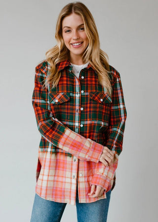 Christmas Joy Plaid Flannel - Boutique Bella BellaFlannel