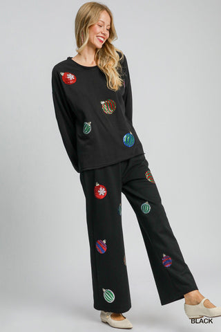 Christmas Ornament Long Sleeve Top - Boutique Bella BellaTops