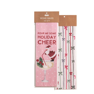 Christmas Paper Wine Bags - Assorted - Boutique Bella BellaChristmas