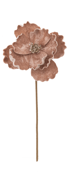 Christmas Poppy Blossom Pick - Boutique Bella BellaChristmas Decor