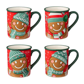Christmas Whimsy Gingerbread Mug 18 oz - Boutique Bella BellaMug