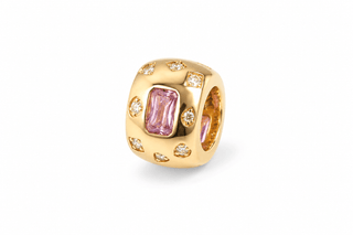 Chunky Light Pink Spacer Charm - Boutique Bella BellaCharm