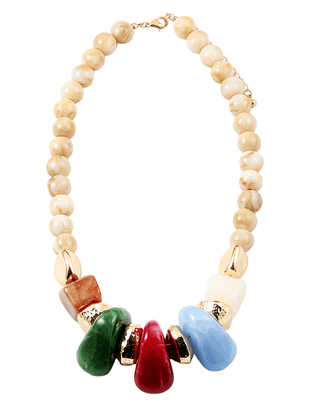 Chunky Statement Beaded Necklace - Boutique Bella BellaNecklaces