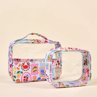 Ciao Bella Clearly Chic Cosmetic Bag Set - Boutique Bella Bellacosmetic bag