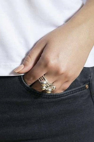 Ciclon - 4 Sphere Silver Ring - Boutique Bella BellaCiclon