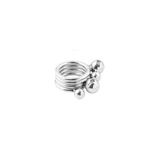 Ciclon - 4 Sphere Silver Ring - Boutique Bella BellaCiclon