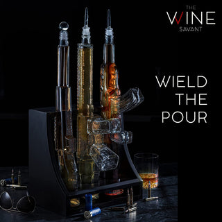 Gun Whiskey Decanter Gift Premium Barware Gift Elegant Drinkware Collection