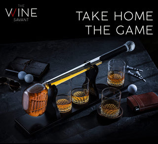 Golf Club Whiskey Decanter Premium Barware Gift Elegant Drinkware Collection
