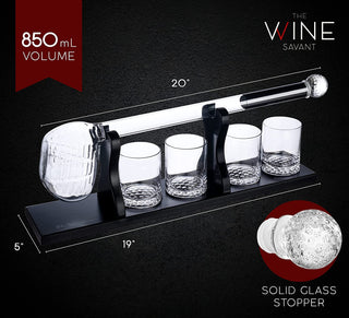 Golf Club Whiskey Decanter Premium Barware Gift Elegant Drinkware Collection