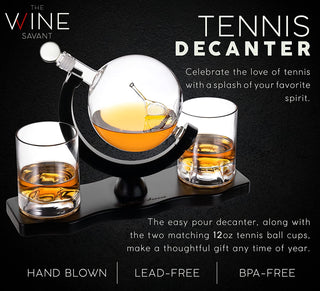Tennis Whisky Decanter Premium Barware Gift Elegant Drinkware Collection