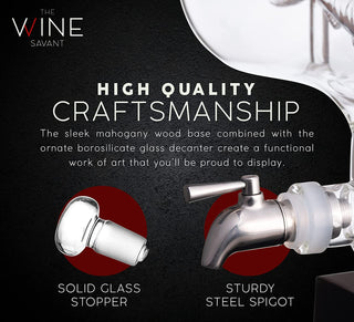 Sailfish Whiskey Decanter Dispenser Premium Barware Gift Elegant Drinkware Collection