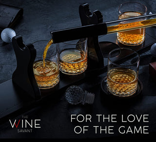 Golf Club Whiskey Decanter Premium Barware Gift Elegant Drinkware Collection