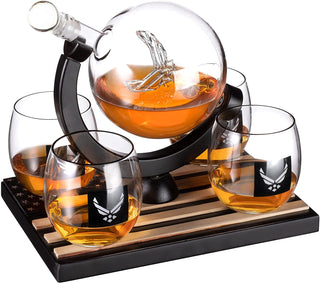 Airforce Whisky Decanter Premium Barware Gift Elegant Drinkware Collection