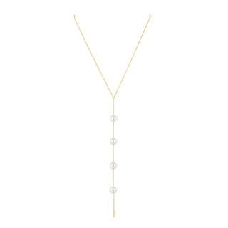 Cindy Pearl Lariat - Boutique Bella BellaNecklaces