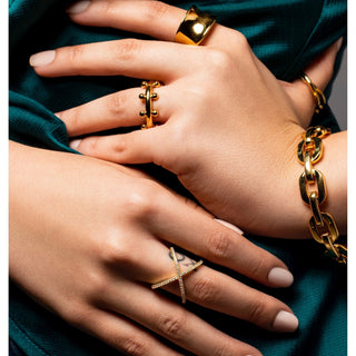 Cindy Studded Ring - Boutique Bella BellaRing