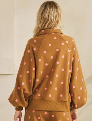 Cinnamon Sprinkle Quarter Snap Pullover - Boutique Bella BellaSweatshirt