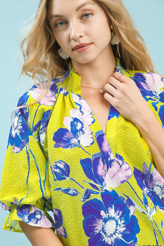 Citrus Bloom Top - Boutique Bella Bellatop