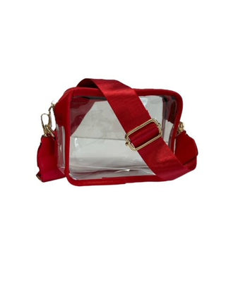 Clear Bag - Red - Boutique Bella BellaDistress