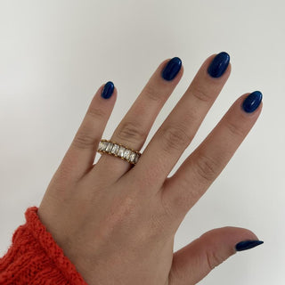 Clear Baguette Ring - Boutique Bella Bella