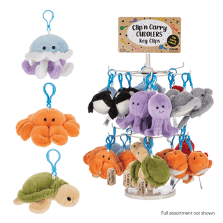 Clip'n Carry Sealife Cuddlers - Boutique Bella BellaKey Chain