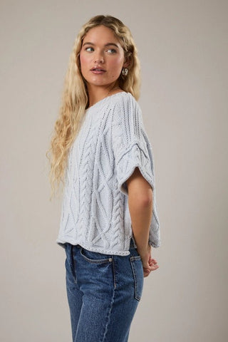 Cloud Nine Cable Knit Sweater - Boutique Bella BellaSweater