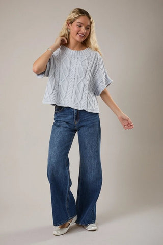 Cloud Nine Cable Knit Sweater - Boutique Bella BellaSweater