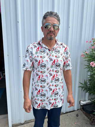 Coastal Christmas Men's Polo - Boutique Bella BellaMens Polo