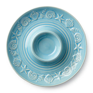 Coastline Blue Chip & Dip, 13.5" - Boutique Bella BellaServing Platter