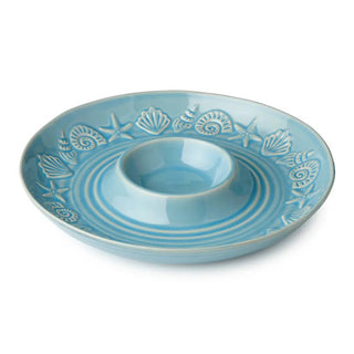 Coastline Blue Chip & Dip, 13.5" - Boutique Bella BellaServing Platter