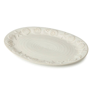 Coastline Cream Oval Platter 16" X 12" - Boutique Bella BellaServing Platter