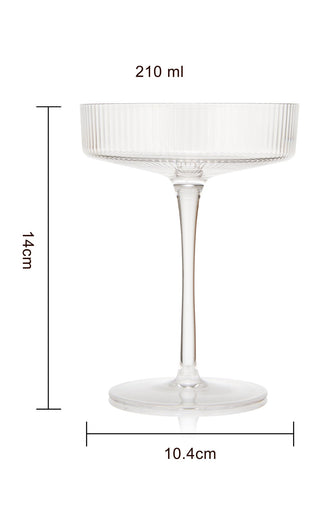 Cocktail Coupe Goblet Glasses Premium Barware Gift Elegant Drinkware Collection - Boutique Bella BellaCocktail Glasses
