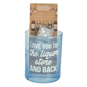 Cocktail Glass & Light - Up Drink Cube Set - Boutique Bella Belladrinking glass