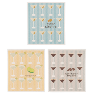 Cocktail Reusable Swedish Dishcloth - Boutique Bella BellaSwedish Dish towel