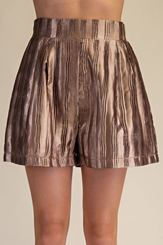 Coco Metallic Shorts - Boutique Bella BellaShorts
