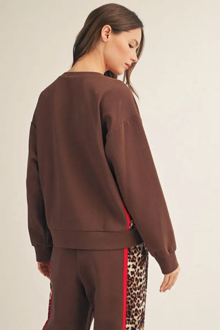 Cocoa Safari Sweatshirt - Boutique Bella BellaSweatshirt