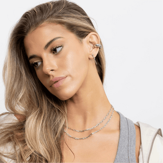 Codie Link Necklace Silver - Boutique Bella Bella