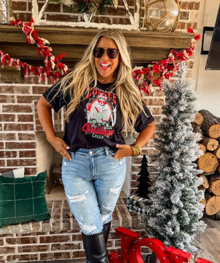 COFFEE & CHRISTMAS CHEER TEE - Boutique Bella BellaT-Shirt