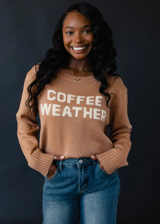 Coffee Weather Sweater - Boutique Bella Bellasweater